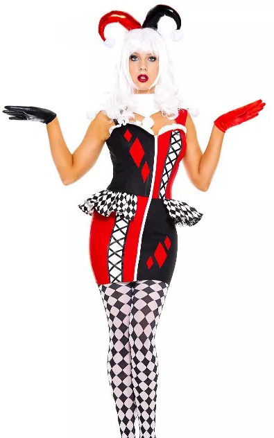 F1970 harlequin costume women